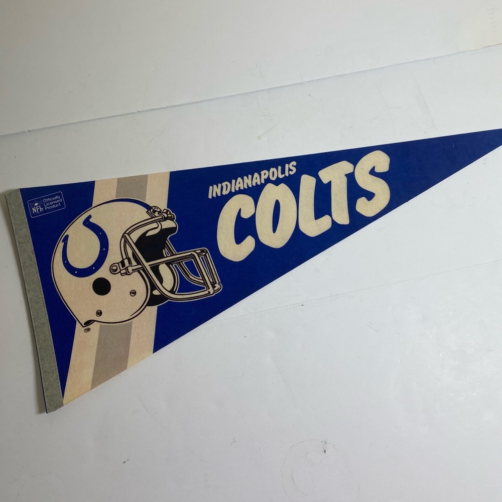 Vintage NFL Indianapolis Colts 80s Pennant